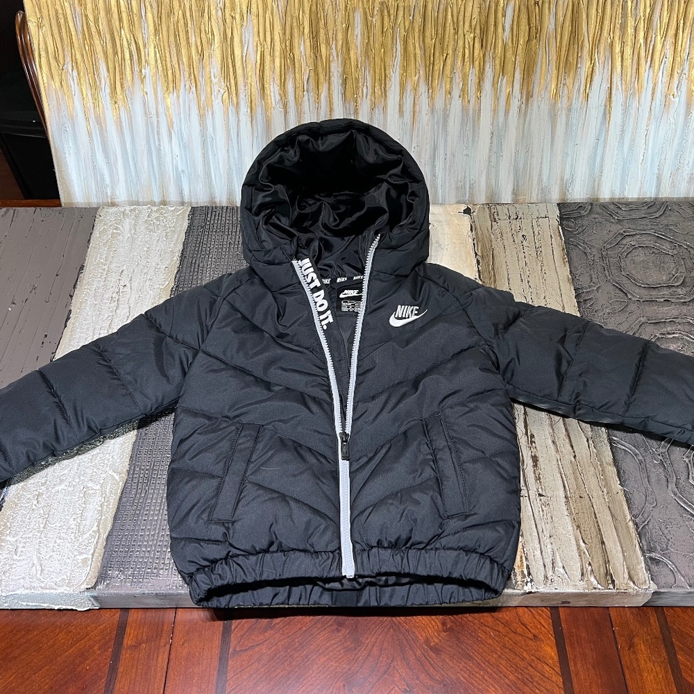 Kids NIKE Jacket Coat Black Hoodie Childrens